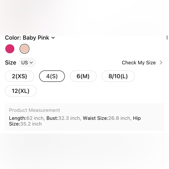 SHEIN Belle Criss Cross Front Mermaid Hem Bridesmaid Dress - Picture 3 of 3